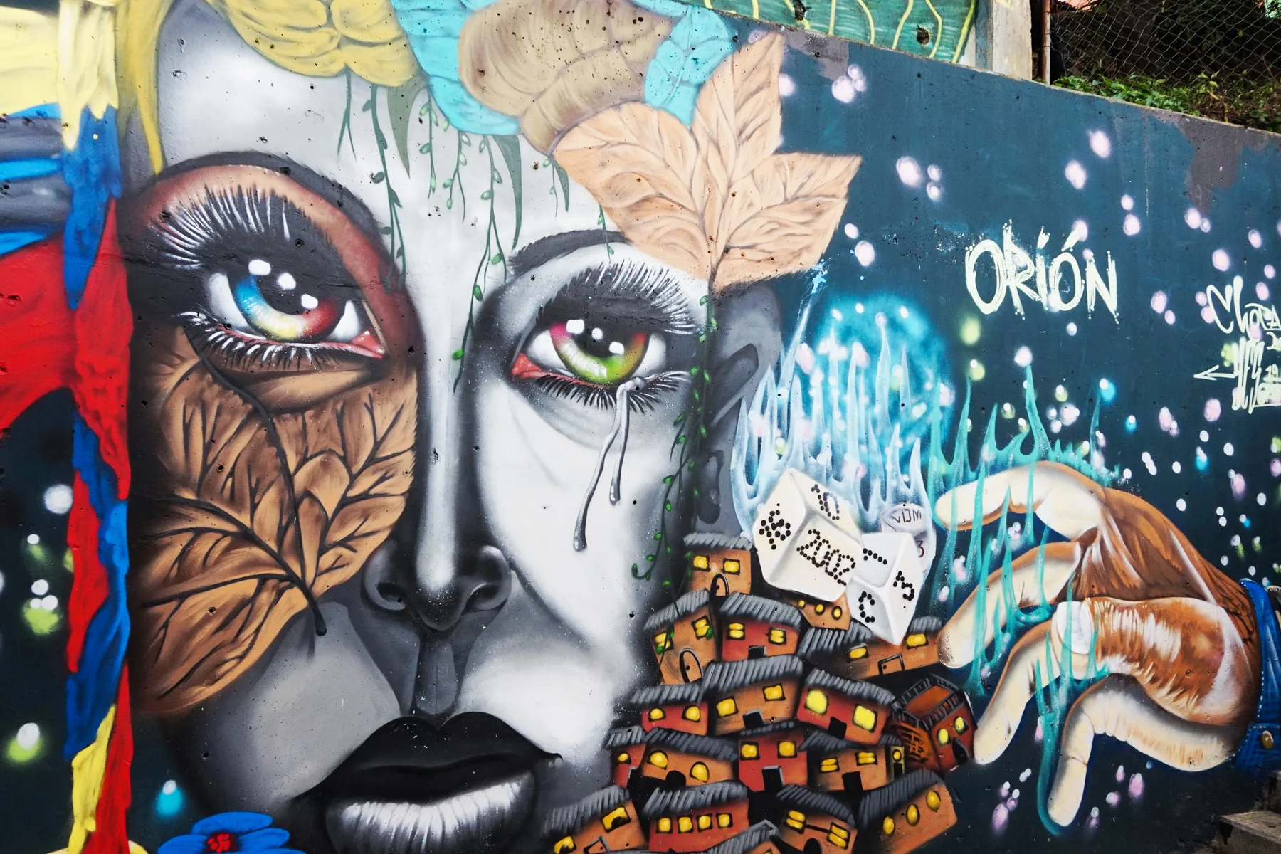 Arte urbano en la Comuna 13 de Medellin